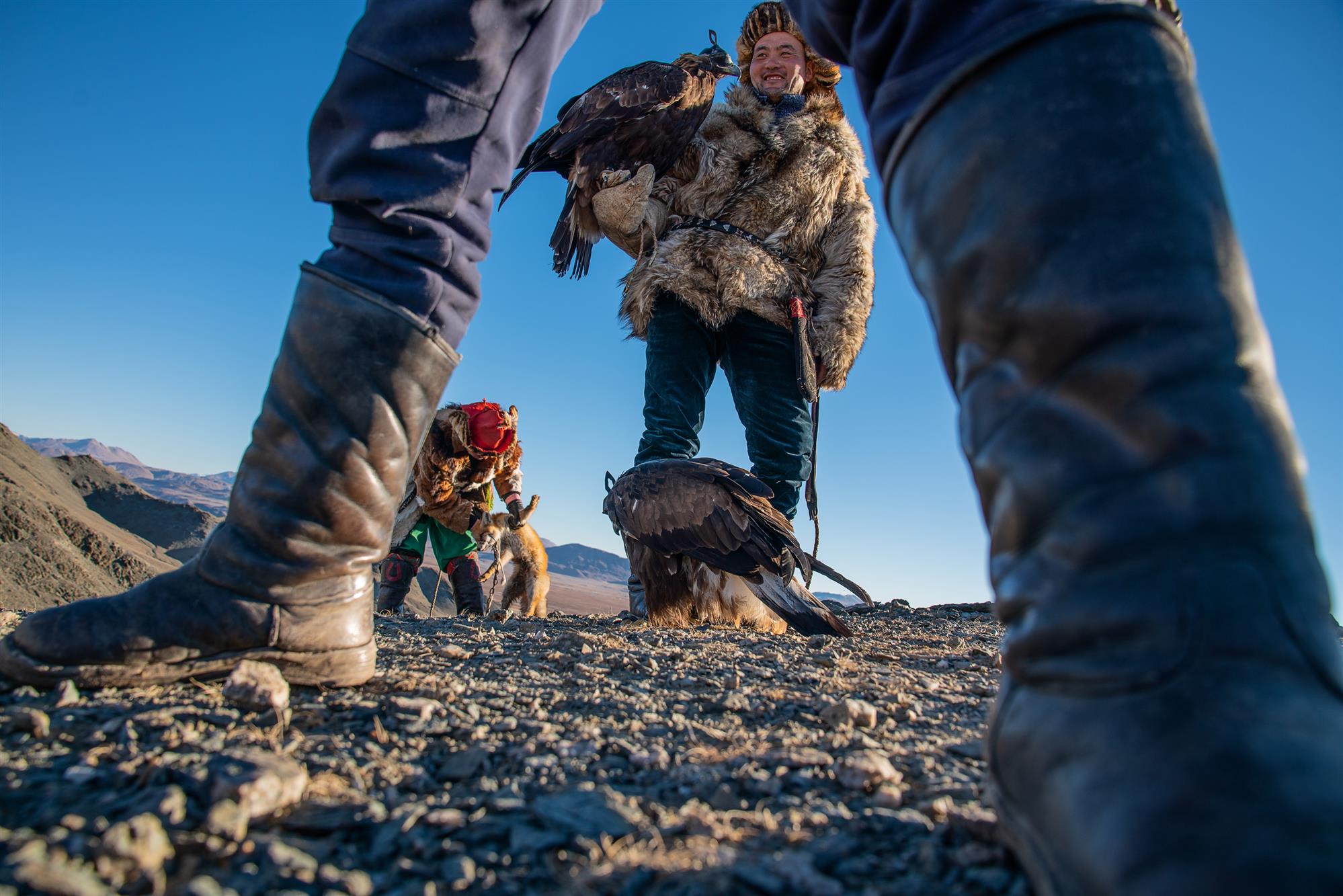 the Kazakh eagle hunters  of Mongolia